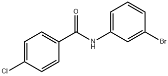 N-(3-bromophenyl)-4-chlorobenzamide Struktur