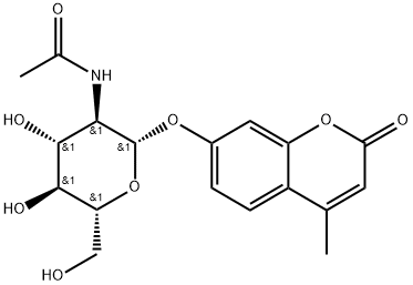 4-METHYLUMBELLIFERYL-N-ACETYL-BETA-D-GLUCOSAMINIDE Structure