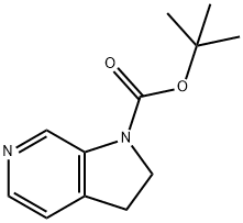 1H-Pyrrolo[2,3-c]pyridine-1-carboxylic acid, 2,3-dihydro-, 1,1-diMethylethyl ester Struktur