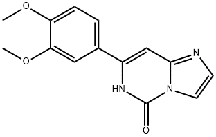 7-(3,4-二甲氧基苯基)咪唑并[1,2-C]嘧啶-5-醇 結(jié)構(gòu)式