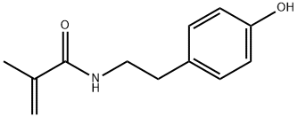 Methacrylamide, N-(p-hydroxyphenethyl)- Struktur