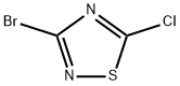 3-BROMO-5-CHLORO-1,2,4-THIADIAZOLE Struktur