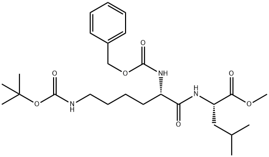 Z-LYS(BOC)-LEU-OME Struktur