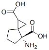 Spiro[2.4]heptane-1,4-dicarboxylic acid, 4-amino-, (4R)- (9CI) Struktur