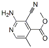 4-Pyridinecarboxylicacid,2-amino-3-cyano-5-methyl-,methylester(9CI) Struktur