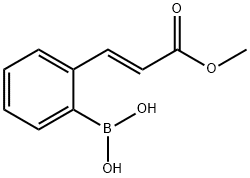 [2-(E-3-METHOXY-3-OXO-1-PROPEN-1-YL)PHENYL]BORONIC ACID Struktur