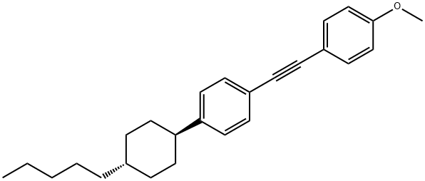 TRANS-1-(2-(4-METHOXYPHENYL)ETHYNYL)-4-(4-PENTYLCYCLOHEXYL)BENZENE Struktur