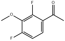 2,4-DIFLUORO-3-METHOXY ACETOPHENONE Struktur