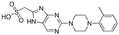 methanesulfonic acid, 2-[4-(2-methylphenyl)piperazin-1-yl]-7H-purine Struktur