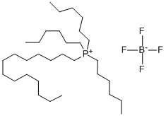 TRIHEXYL(TETRADECYL)PHOSPHONIUM TETRAFLUOROBORATE Struktur