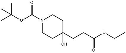 4-Piperidinepropanoic acid, 1-[(1,1-diMethylethoxy)carbonyl]-4-hydroxy-, ethyl ester