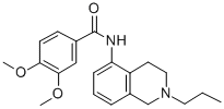 3,4-Dimethoxy-N-(1,2,3,4-tetrahydro-2-propylisoquinolin-5-yl)benzamide Struktur