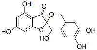 1',4'-Dihydro-4,4',6,6',7'-pentahydroxyspiro[benzofuran-2(3H),3'-[3H-2]benzopyran]-3-one Struktur