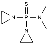 Phosphinothioic amide, P,P-bis(1-aziridinyl)-N,N-dimethyl- Struktur