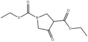 4-OXO-PYRROLIDINE-1,3-DICARBOXYLIC ACID DIETHYL ESTER Struktur