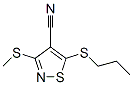 3-(Methylthio)-5-(propylthio)-4-isothiazolecarbonitrile Struktur