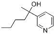 2-(pyridin-3-yl)hexan-2-ol Struktur