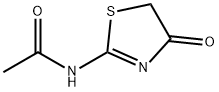 N-(4-oxo-4,5-dihydrothiazol-2-yl)acetamide Struktur