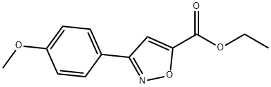 ETHYL 5-(4-METHOXYPHENYL)ISOXAZOLE-3-CARBOXYLATE Struktur