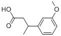 3-(3-Methoxy-phenyl)-butyric acid Struktur