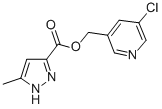 1H-Pyrazole-3-carboxylic acid, 5-methyl-, (5-chloro-3-pyridinyl)methyl  ester Struktur