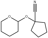 Cyclopentanecarbonitrile, 1-[(tetrahydro-2H-pyran-2-yl)oxy]- (9CI) Struktur