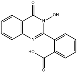 2-(3-hydroxy-4-oxo-3,4-dihydro-2-quinazolinyl)benzenecarboxylic acid Struktur