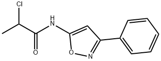 Propanamide, 2-chloro-N-(3-phenyl-5-isoxazolyl)- Struktur