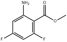 Benzoic acid, 2-amino-4,6-difluoro-, methyl ester (9CI) Struktur