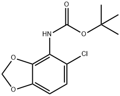 TERT-BUTYL (5-CHLORO-1,3-BENZODIOXOL-4-YL)CARBAMATE Struktur