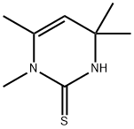 1,4,4,6-Tetramethyl-3,4-dihydropyrimidine-2(1H)-thione Struktur