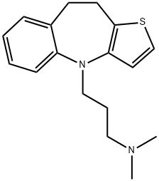 4H-Thieno(3,2-b)(1)benzazepine-4-propanamine, 9,10-dihydro-N,N-dimethy l- Struktur