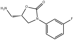 (S)-5-(AMINOMETHYL)-3-(3-FLUOROPHENYL)OXAZOLIDIN-2-ONE Struktur