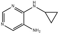 4,5-Pyrimidinediamine, N4-cyclopropyl- (9CI) Struktur