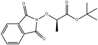 Propanoic acid, 2-[(1,3-dihydro-1,3-dioxo-2H-isoindol-2-yl)oxy]-, 1,1-dimethylethyl ester, (2R)- Struktur