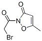 3(2H)-Isoxazolone, 2-(bromoacetyl)-5-methyl- (9CI) Struktur