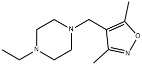 Piperazine, 1-[(3,5-dimethyl-4-isoxazolyl)methyl]-4-ethyl- (9CI) Struktur