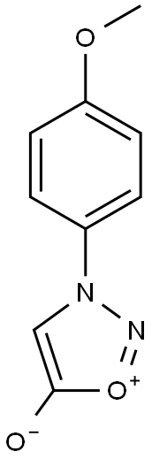 3-(4-Methoxyphenyl)-1,2,3-oxadiazole-3-ium-5-olate Struktur