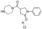 1-phenyl-4-(piperazine-1-carbonyl)pyrrolidin-2-one hydrochloride Struktur