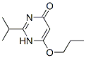 4(1H)-Pyrimidinone, 2-(1-methylethyl)-6-propoxy- (9CI) Struktur