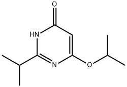 4(1H)-Pyrimidinone, 6-(1-methylethoxy)-2-(1-methylethyl)- (9CI) Struktur