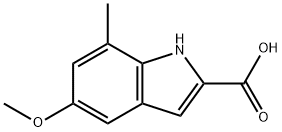 5-METHOXY-7-METHYLINDOLE-2-CARBOXYLIC ACID Struktur