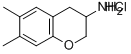 3-Chromanamine, 6,7-dimethyl-, hydrochloride Struktur