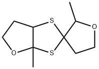 hexahydro-2'3a-dimethylspiro[1,3-dithiolo[4,5-b]furan-2,3'(2'H)-furan] Struktur