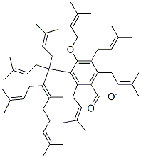 3-nonaprenyl-4-hydroxybenzoate Struktur