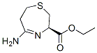 1,4-Thiazepine-3-carboxylicacid,5-amino-2,3,6,7-tetrahydro-,ethylester,(3R)-(9CI) Struktur