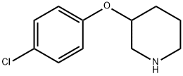 3-(4-CHLOROPHENOXY)PIPERIDINE Struktur