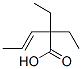 2,2-Diethyl-3-pentenoic acid Struktur