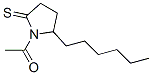 2-Pyrrolidinethione,  1-acetyl-5-hexyl-  (9CI) Struktur