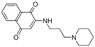 2-[[3-(1-Piperidinyl)propyl]amino]-1,4-naphthalenedione Struktur